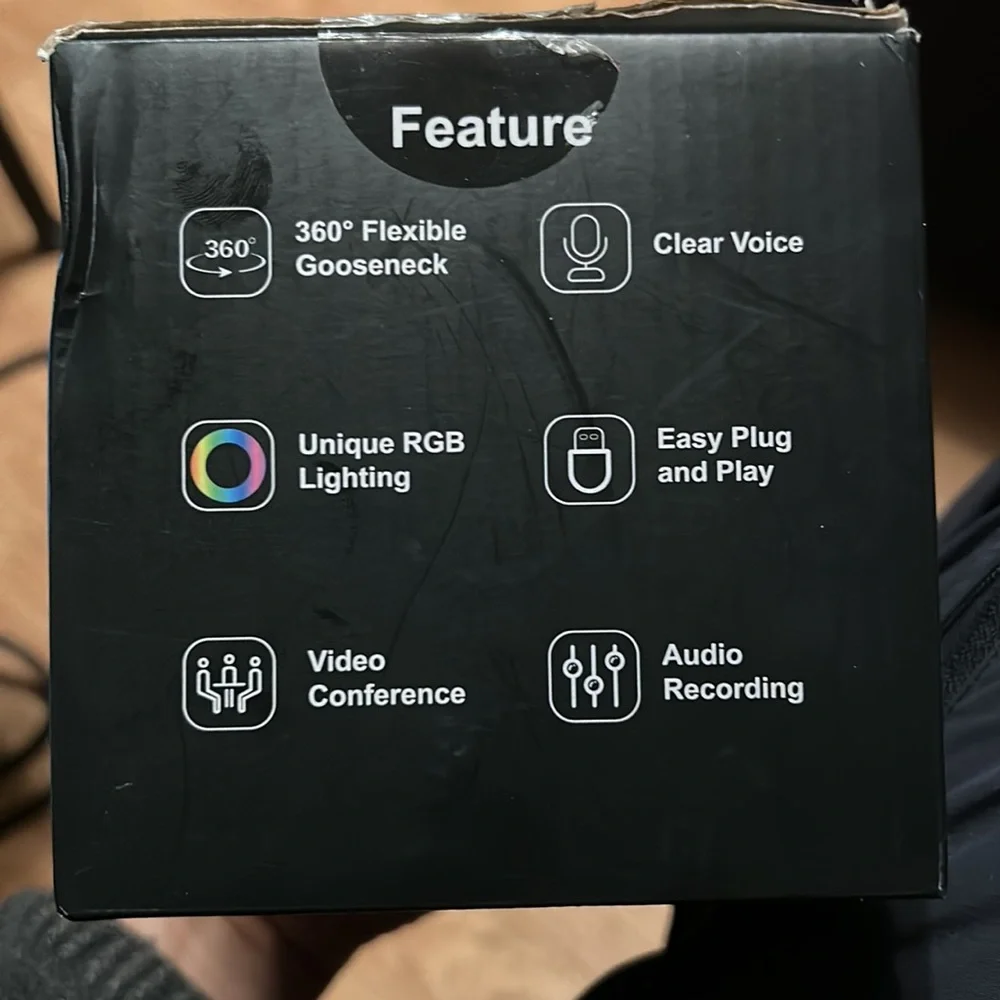NEXIGO M2 RGB USB COMPUTER MICROPHONE WITH RGB LIGHTNING